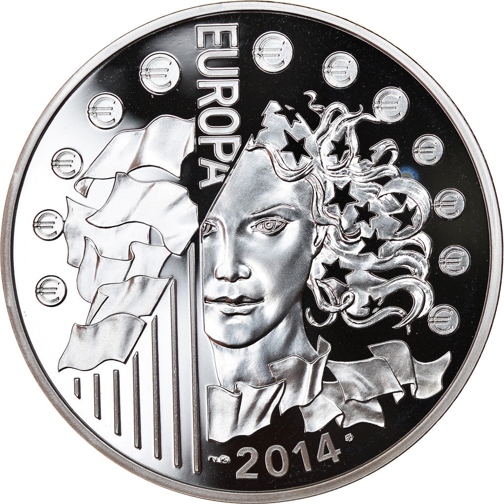 France, Monnaie de Paris, 10 Euro, Europa, Agence Spatiale Européenne, 2014