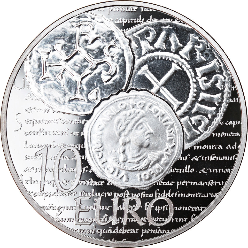 France, Monnaie de Paris, 10 Euro, Charles Le Chauve, 2014, Proof, MS(65-70)