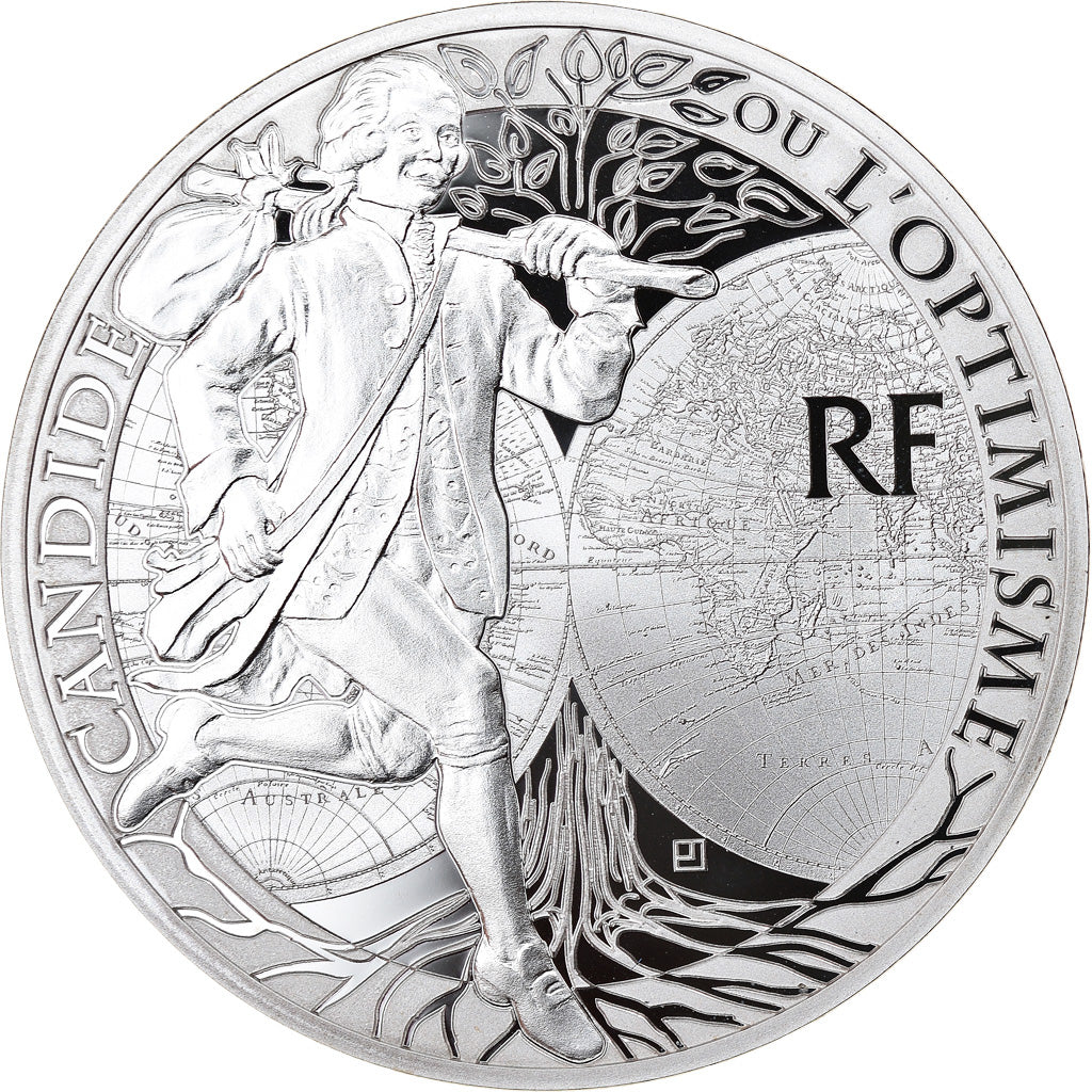 France, Monnaie de Paris, 10 Euro, Candide, 2014, Proof, MS(65-70), Silver