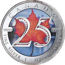 Coin, Canada, Maple Leaf 25th Anniversary, 5 Dollars, 2013, 1 Oz, MS(65-70)