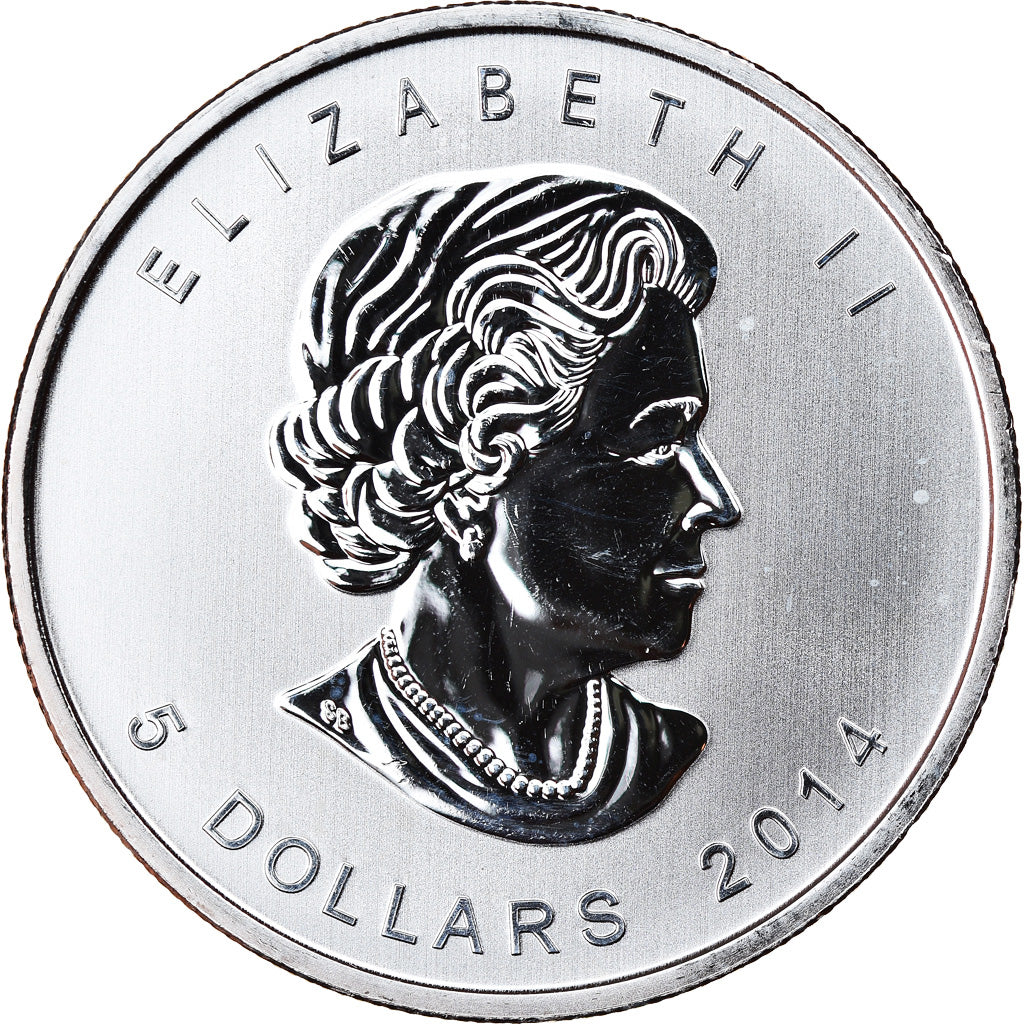 Coin, Canada, Peregrine Falcon, 5 Dollars, 2014, 1 Oz, MS(65-70), Silver