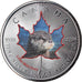 Coin, Canada, Maple Leaf, 5 Dollars, 2016, Little Wild Ones, Otter, MS(65-70)