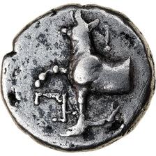 Moneta, Thrace, Byzantion, Hemidrachm, 387-340 BC, BB, Argento