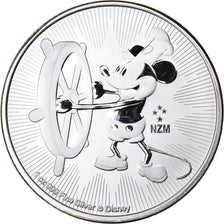 Moneda, Niue, Elizabeth II, Disney, Mickey Mouse, 2 Dollars, 2017, 1 Oz, FDC
