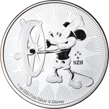 Moneda, Niue, Elizabeth II, Disney, Mickey Mouse, 2 Dollars, 2017, 1 Oz, FDC
