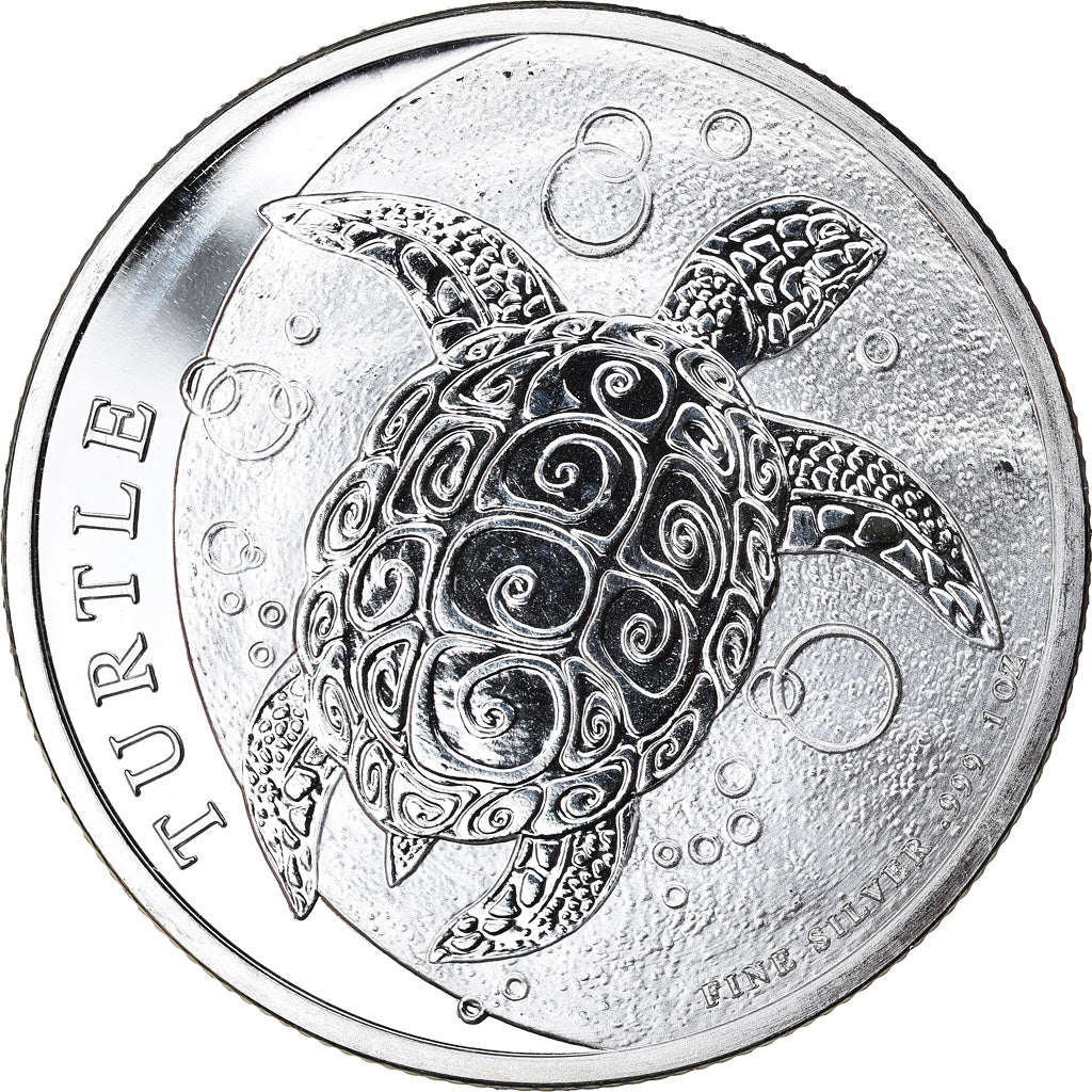Coin, Niue, Elizabeth II, Hawksbill Turtle, 2 Dollars, 2014, 1 Oz, MS(65-70)