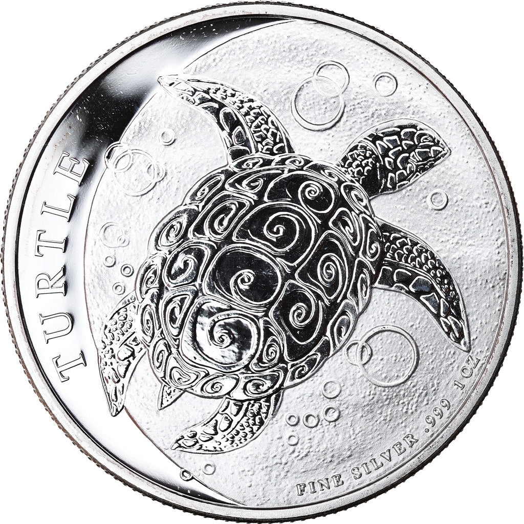 Coin, Niue, Elizabeth II, Hawksbill Turtle, 2 Dollars, 2017, 1 Oz, MS(65-70)