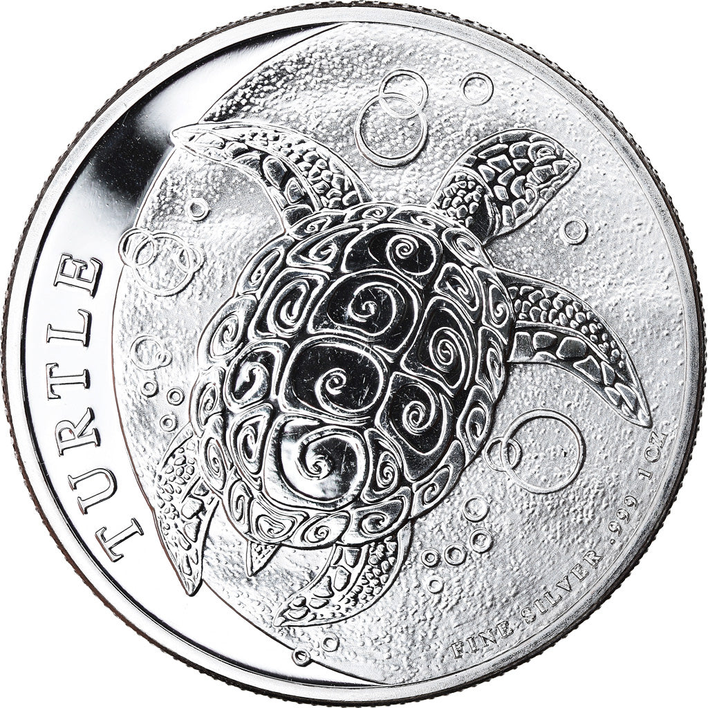 Coin, Niue, Elizabeth II, Hawksbill Turtle, 2 Dollars, 2015, 1 Oz, MS(65-70)