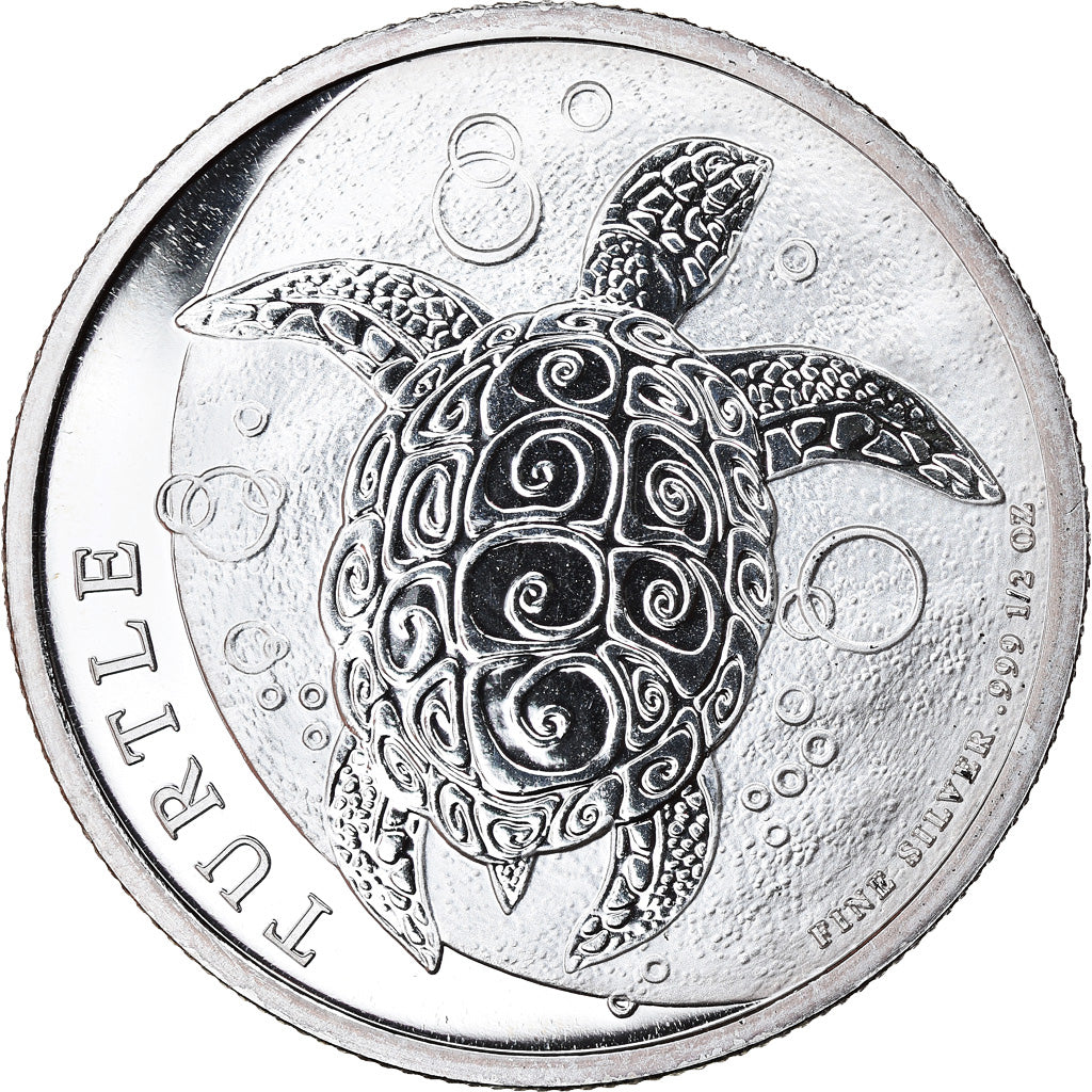Coin, Niue, Elizabeth II, Hawksbill Turtle, Dollar, 2014, 1/2 Oz, MS(65-70)