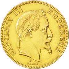 Francia, Napoleon III, Napoléon III, 100 Francs, 1869, Strasbourg, BB+, Oro,...