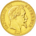 Francia, Napoleon III, Napoléon III, 100 Francs, 1869, Strasbourg, BB+, Oro,...