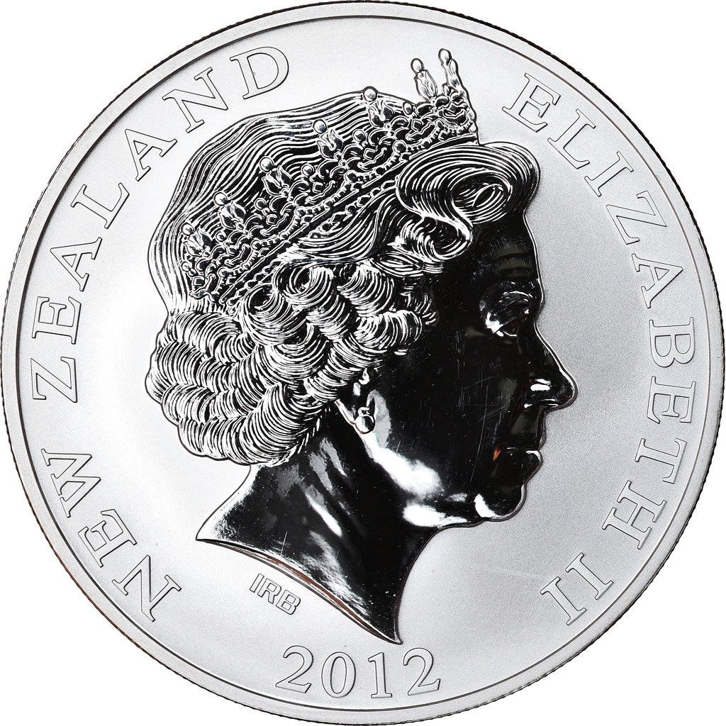 Coin, New Zealand, Elizabeth II, Kiwi, Dollar, 2012, B.H. Mayer, Germany, 1 Oz