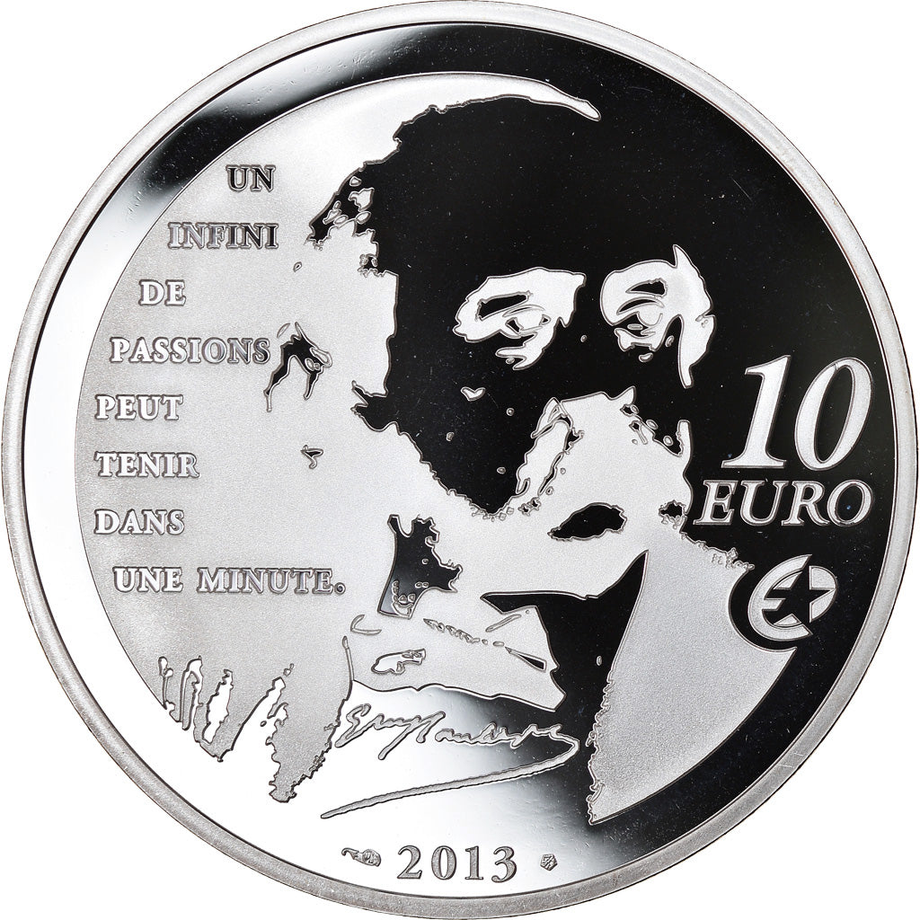 France, Monnaie de Paris, 10 Euro, Madame Bovary, 2013, Proof, MS(65-70), Silver