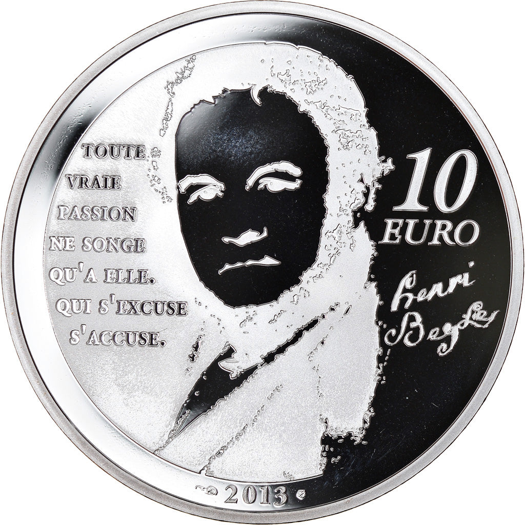 France, Monnaie de Paris, 10 Euro, Julien Sorel, 2013, Proof, MS(65-70), Silver