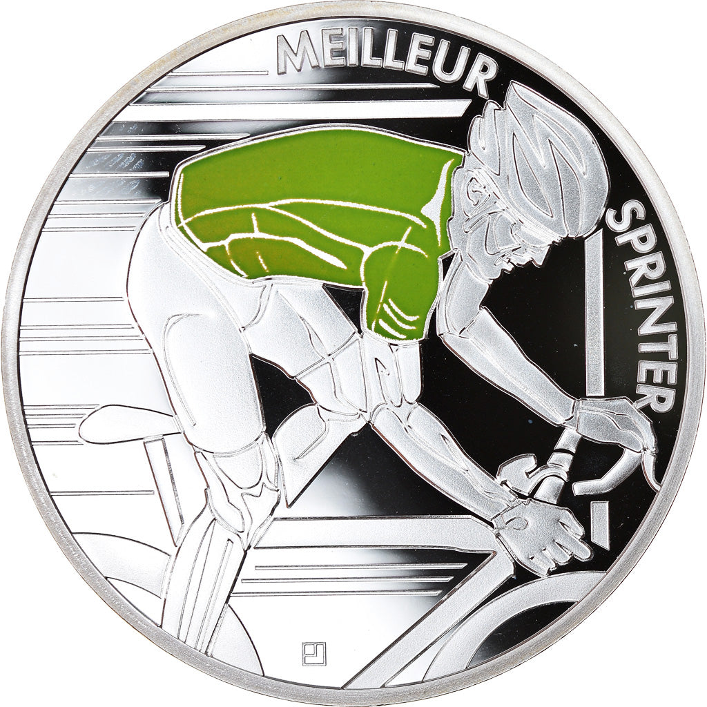 França, Monnaie de Paris, 10 Euro, Tour de France Maillot vert, 2013, Proof