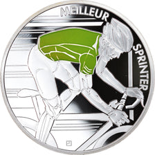 França, Monnaie de Paris, 10 Euro, Tour de France Maillot vert, 2013, Proof