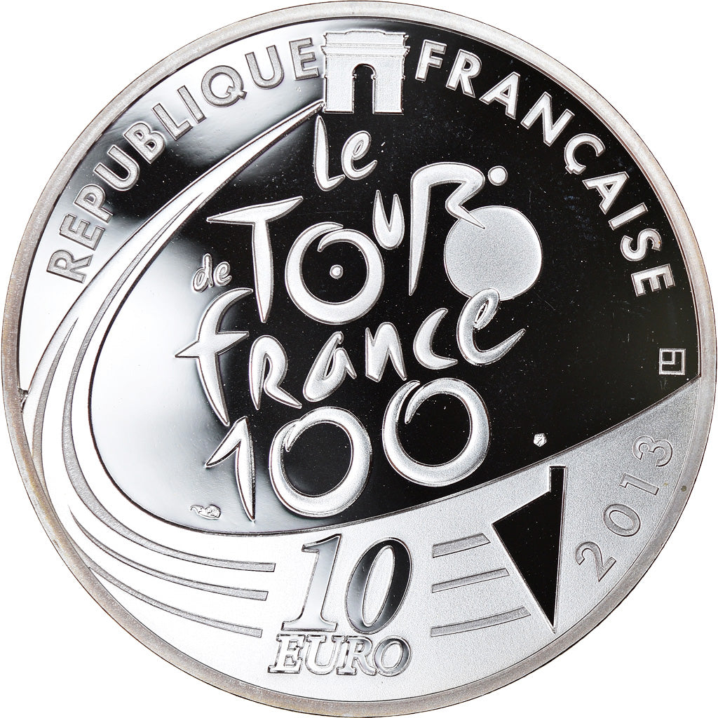 França, Monnaie de Paris, 10 Euro, Tour de France Maillot vert, 2013, Proof