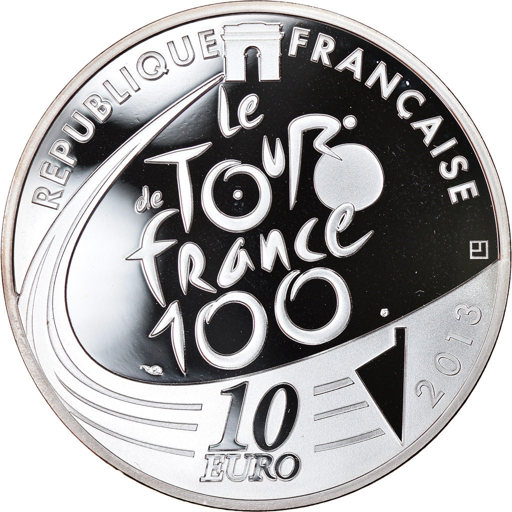 Francia, Monnaie de Paris, 10 Euro, Tour de France Maillot blanc, 2013, Proof