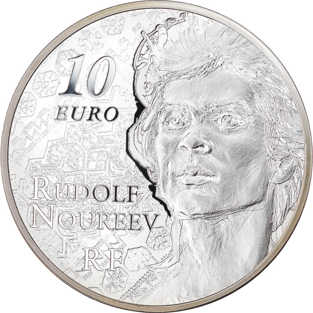France, Monnaie de Paris, 10 Euro, Rudolf Noureev, La Danse, 2013, Proof