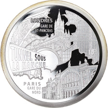 Francja, Monnaie de Paris, 10 Euro, Gare du Nord - Saint-Pancras, 2013, Proof
