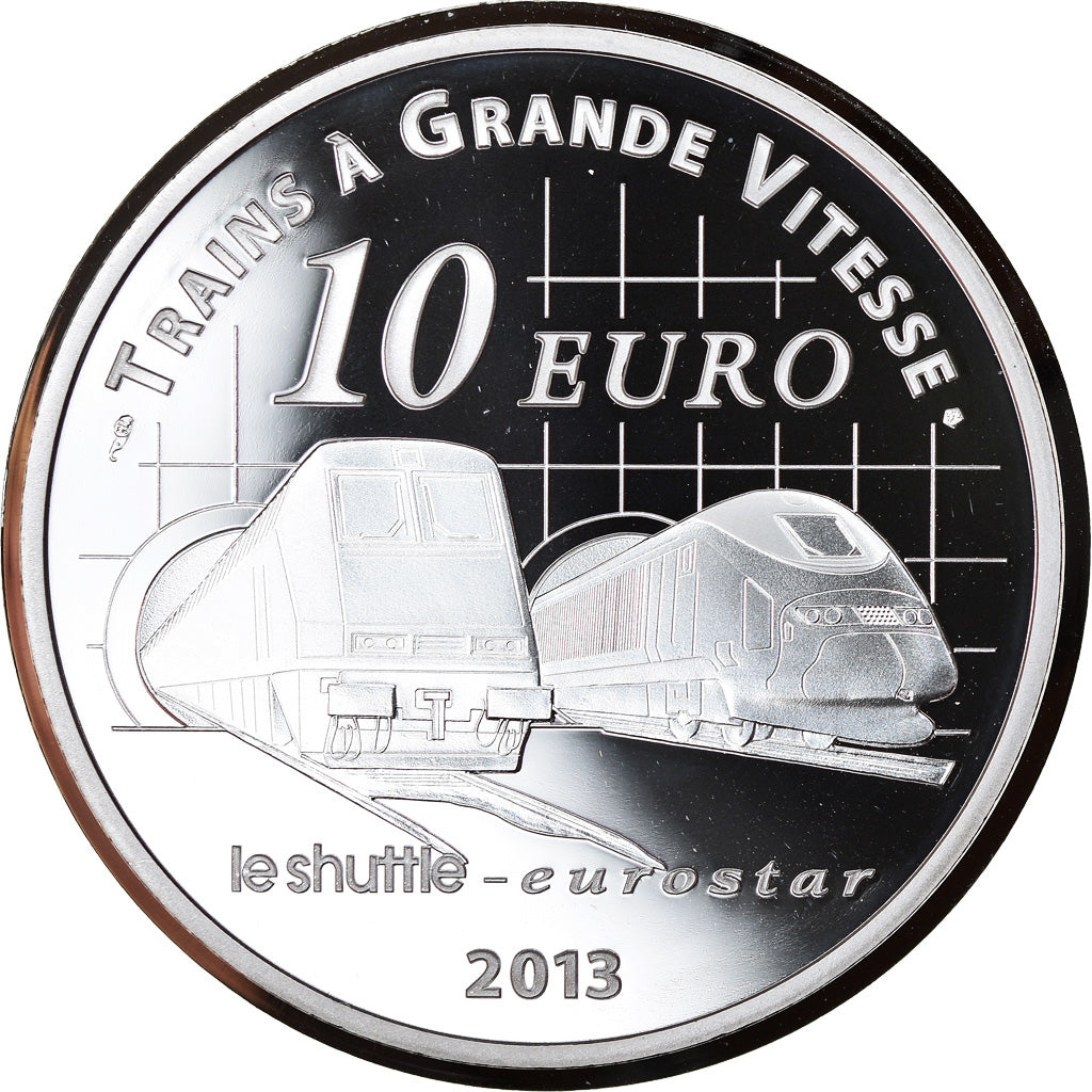 Francja, Monnaie de Paris, 10 Euro, Gare du Nord - Saint-Pancras, 2013, Proof