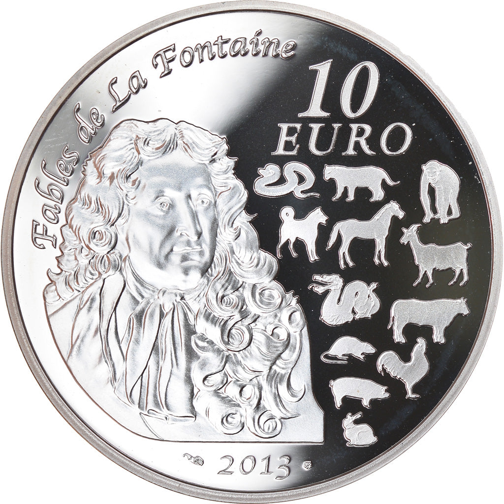 Francia, Monnaie de Paris, 10 Euro, Année du serpent, 2013, Proof, FDC, Argento