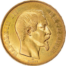 Coin, France, Napoleon III, 50 Francs, 1855, Paris, EF(40-45), Gold, KM:785.1