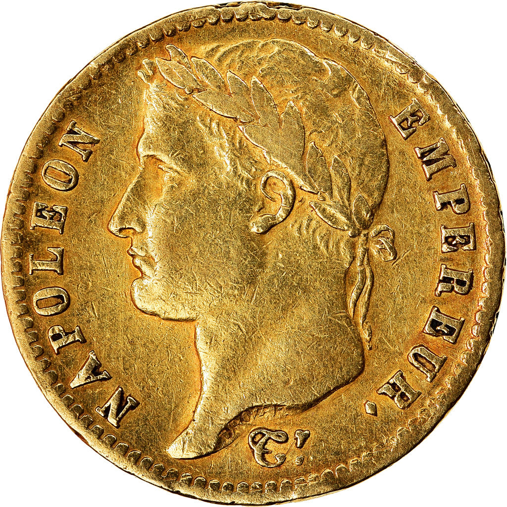 Münze, Frankreich, Napoléon I, 20 Francs, 1813, Utrecht, SS, Gold, KM:695.11