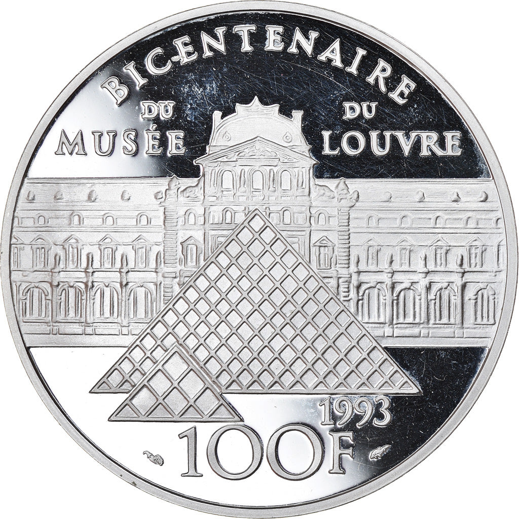 Coin, France, Monnaie de Paris, 100 Francs, 1993, Paris, Proof, MS(63), Silver