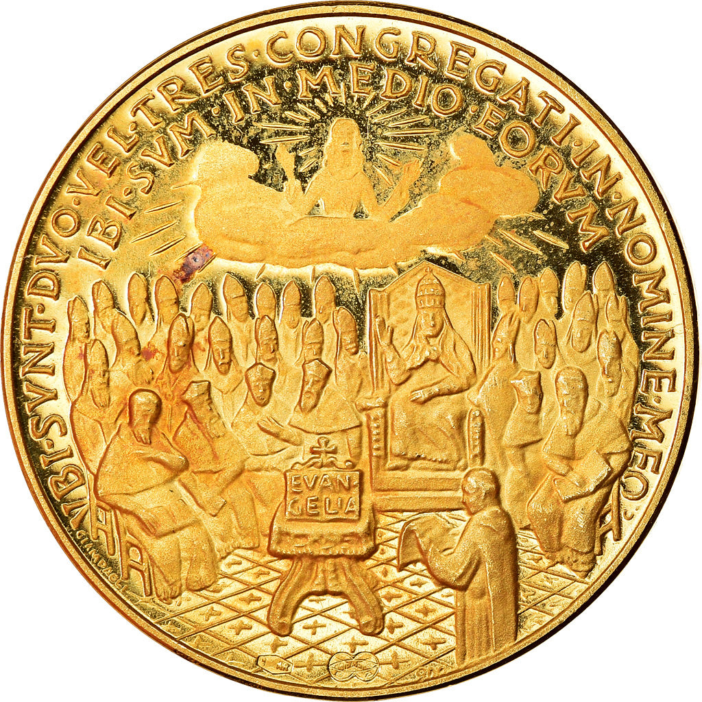 Vaticano, medaglia, Giovanni XXIII, Second Ecumenical Council, 1962, SPL+, Oro