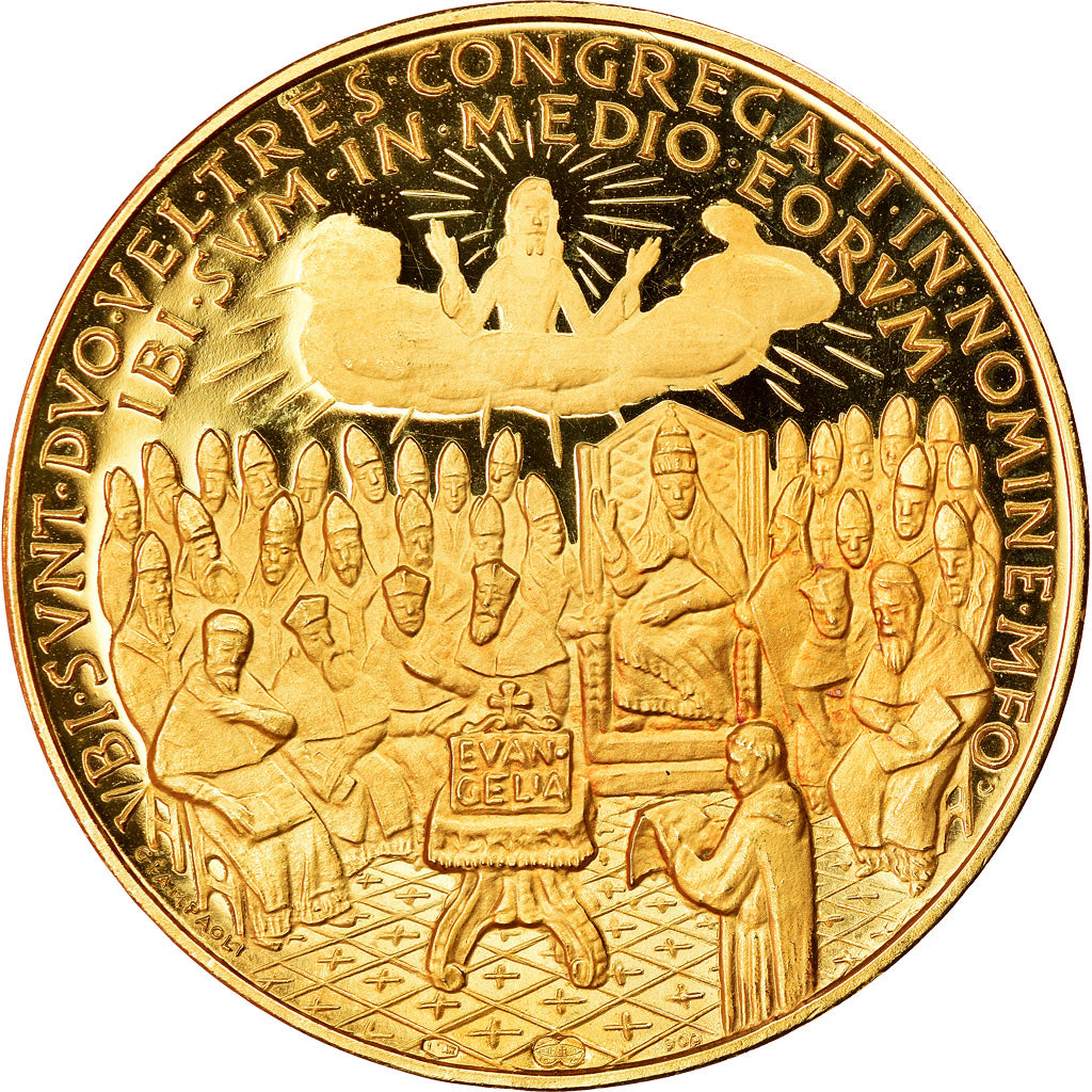 Vatican, Medal, Joannes XXIII, Second Ecumenical Council, 1962, MS(64), Gold