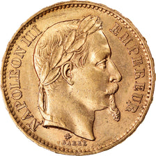 Monnaie, France, Napoleon III, 20 Francs, 1867, Paris, TTB+, Or, Gadoury:1062