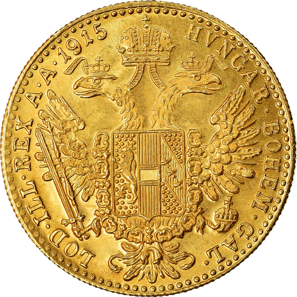 Monnaie, Autriche, Franz Joseph I, Ducat, 1915, Refrappe, SPL+, Or, KM:2267
