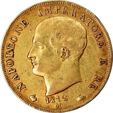 Moneda, Estados italianos, KINGDOM OF NAPOLEON, Napoleon I, 40 Lire, 1812