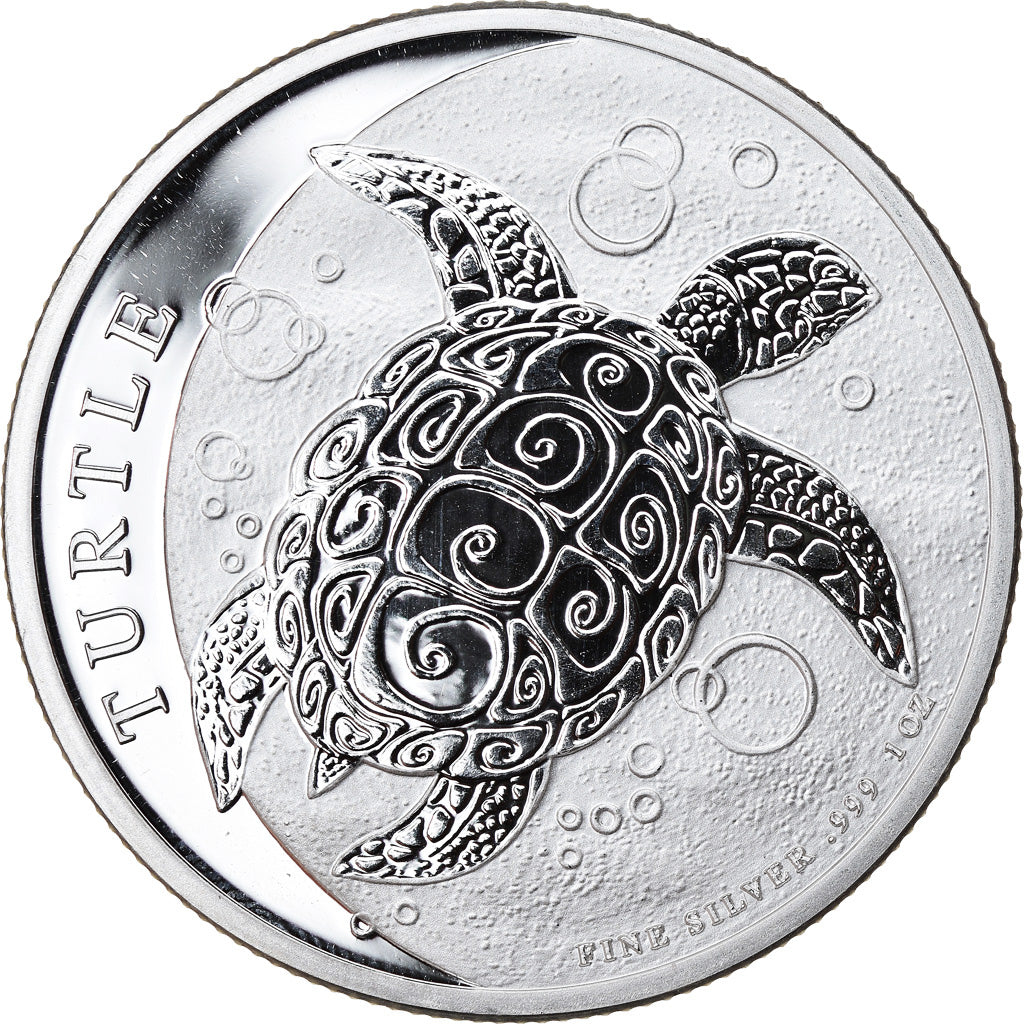 Coin, Niue, Elizabeth II, Hawksbill Turtle, 2 Dollars, 2018, 1 Oz, MS(65-70)