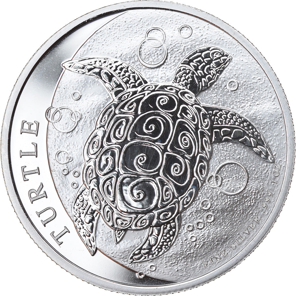 Coin, Niue, Elizabeth II, Hawksbill Turtle, 2 Dollars, 2019, 1 Oz, MS(65-70)