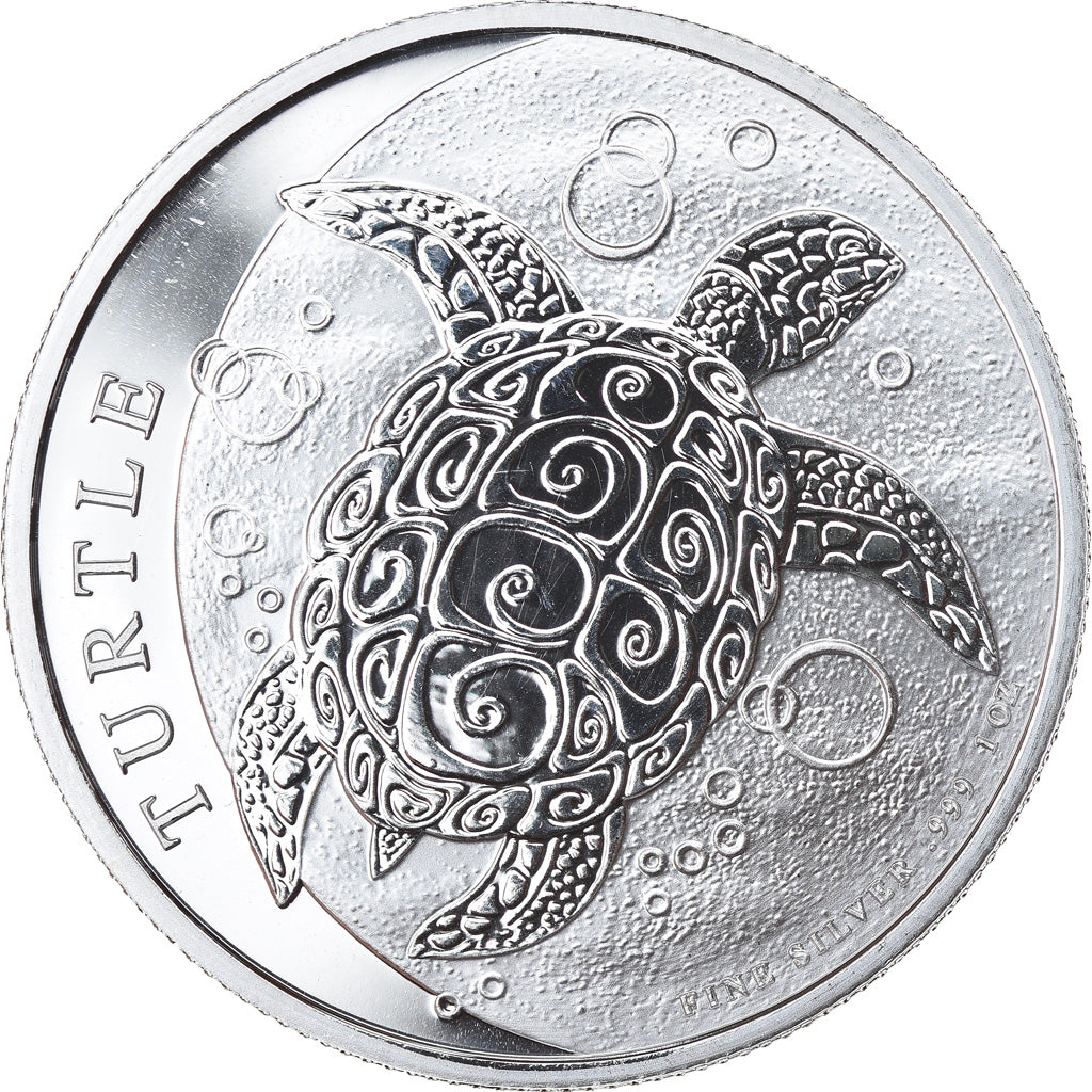 Coin, Niue, Elizabeth II, Hawksbill Turtle, 2 Dollars, 2019, 1 Oz, MS(65-70)
