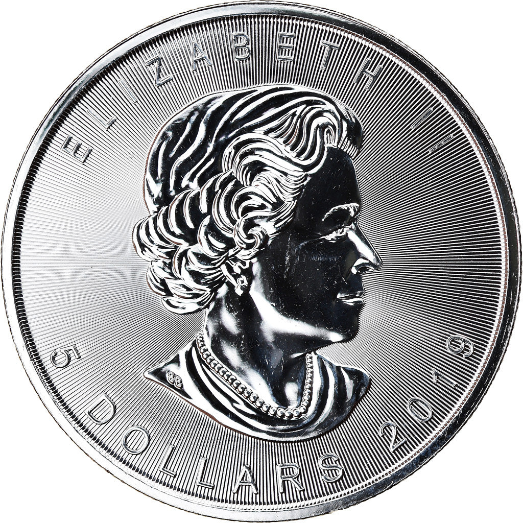 Monnaie, Canada, Maple Leaf, 5 Dollars, 2019, 1 Oz, FDC, Argent