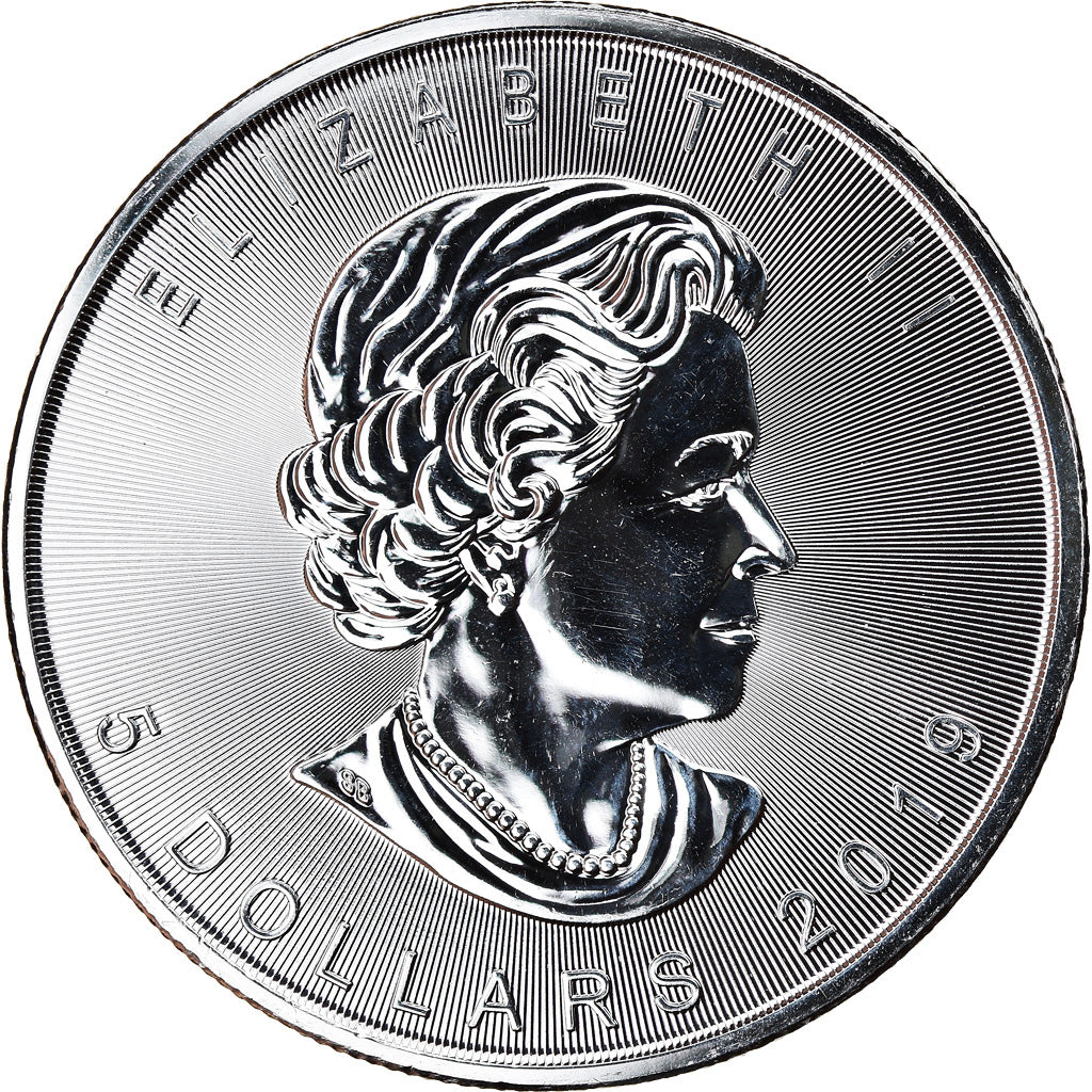 Moneda, Canadá, Maple Leaf, 5 Dollars, 2019, 1 Oz, FDC, Plata