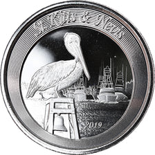 Coin, SAINT KITTS & NEVIS, Brown Pelican, 2 Dollars, 2019, 1 Oz, MS(65-70)