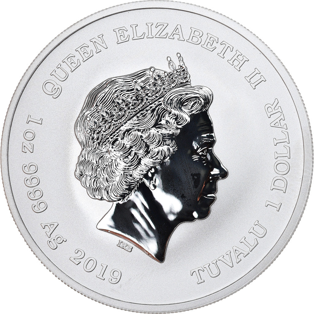 Coin, Tuvalu, Hulk, 1 Dollar, 2019, 1 Oz, MS(65-70), Silver