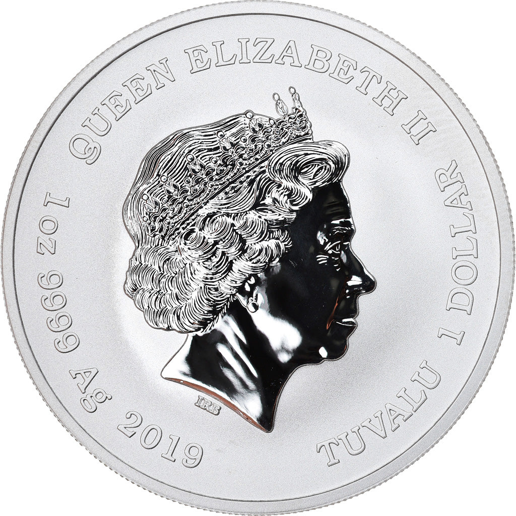 Coin, Tuvalu, Hulk, 1 Dollar, 2019, 1 Oz, MS(65-70), Silver