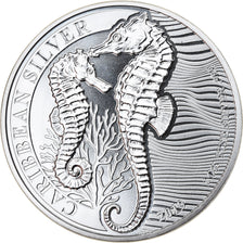 Coin, Barbados, Seahorse, 1 Dollar, 2019, 1 Oz, MS(65-70), Silver