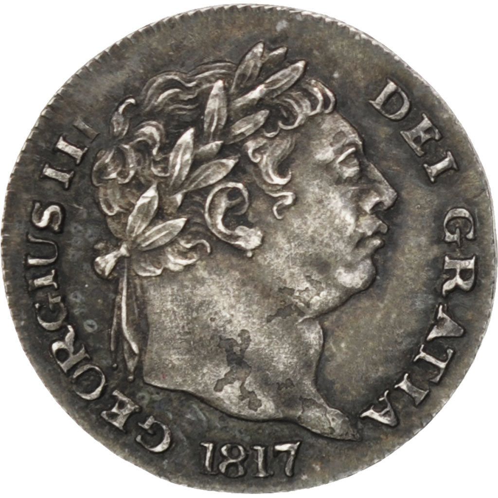Great Britain, Penny, 1817, KM #668, MS(63), Silver, 0.47