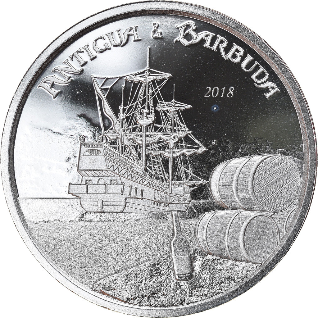 Münze, Antigua and Barbuda, Rum Runner, 2 Dollars, 2018, 1 Oz, STGL, Silber