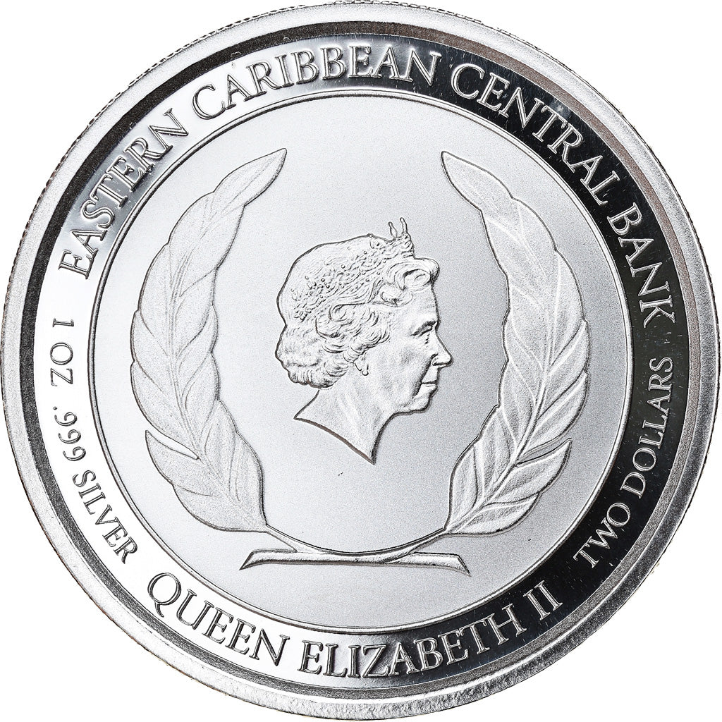 Münze, Antigua and Barbuda, Rum Runner, 2 Dollars, 2018, 1 Oz, STGL, Silber