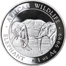 Coin, Somalia, Elephant, 100 Shillings, 2020, 1 Oz, MS(65-70), Silver