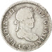 Monnaie, Bolivie, Ferdinand VII, 1/2 Réal, 1823, Potosi, TB+, Argent, KM:90