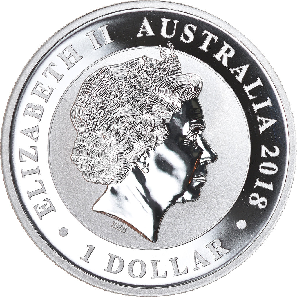 Coin, Australia, Bird of Paradise, 1 Dollar, 2018, 1 Oz, MS(65-70), Silver