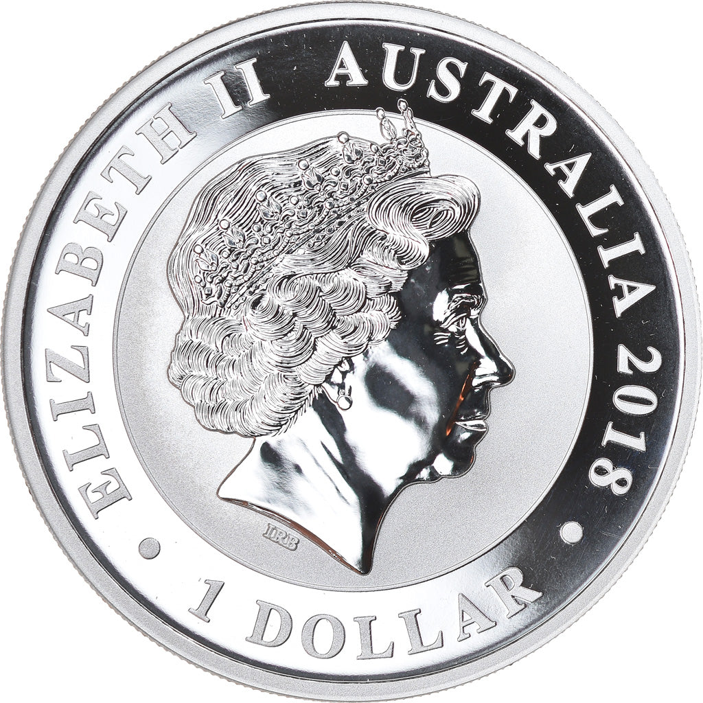 Coin, Australia, Bird of Paradise, 1 Dollar, 2018, 1 Oz, MS(65-70), Silver